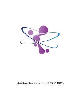 Molecule symbol logo template vector illustration design 