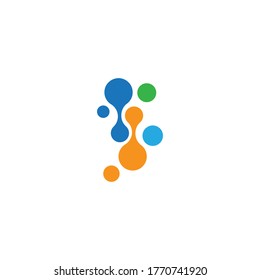 Molecule symbol logo template vector illustration design 