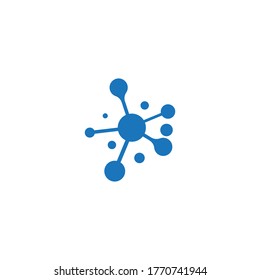 Molecule symbol logo template vector illustration design 