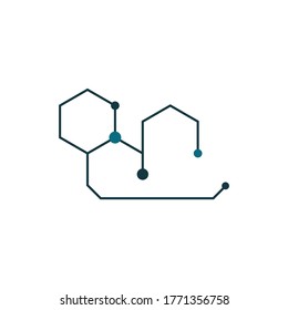 Molecule symbol logo template vector illustration design 
