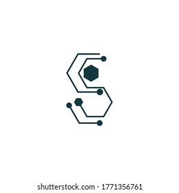 Molecule symbol logo template vector illustration design 