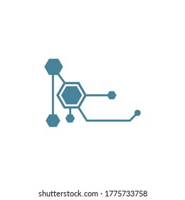 Molecule symbol logo template vector illustration design 