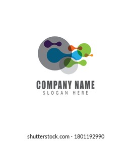 Molecule symbol logo template vector illustration design 