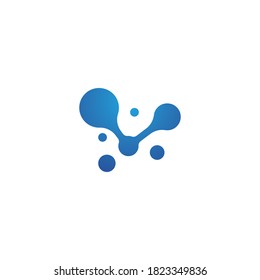 Molecule symbol logo template vector illustration design 