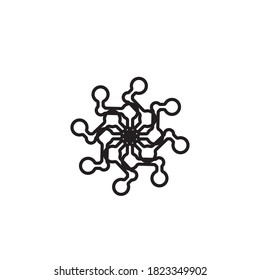 Molecule symbol logo template vector illustration design 