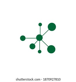 Molecule symbol logo template vector illustration design 
