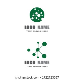 Molecule symbol logo template vector illustration design 