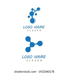 Molecule symbol logo template vector illustration design 