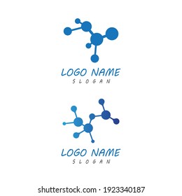 Molecule symbol logo template vector illustration design 