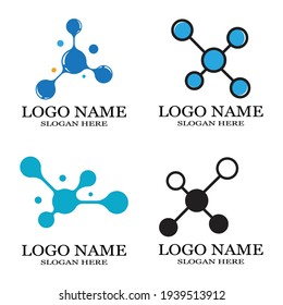 Molecule symbol logo template vector illustration design  - Shutterstock ID 1939513912