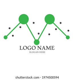 Molecule symbol logo template vector illustration design 