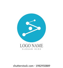 Molecule symbol logo template vector illustration design 