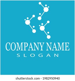 Molecule symbol logo template vector illustration design 