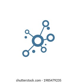 Molecule symbol logo template vector illustration design 