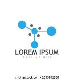Molecule symbol logo template vector illustration design 