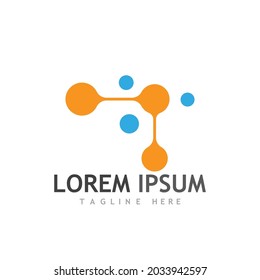 Molecule symbol logo template vector illustration design 