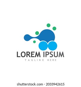 Molecule symbol logo template vector illustration design 