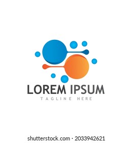 Molecule symbol logo template vector illustration design 
