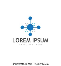 Molecule symbol logo template vector illustration design 