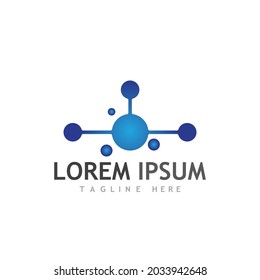 Molecule symbol logo template vector illustration design 