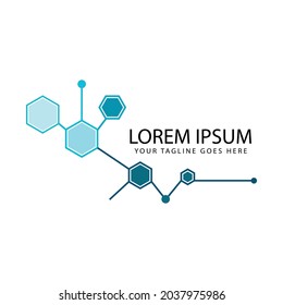 Molecule symbol logo template vector illustration design 