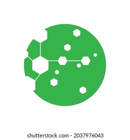 Molecule symbol logo template vector illustration design 