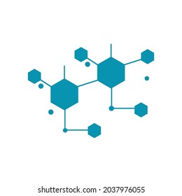 Molecule symbol logo template vector illustration design 