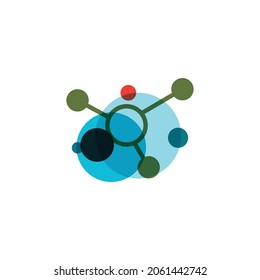 Molecule symbol logo template vector illustration design 