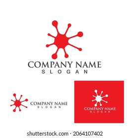 Molecule symbol logo template vector illustration design 