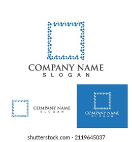 Molecule symbol logo template vector illustration design 