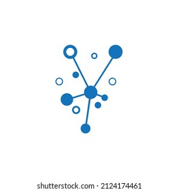 Molecule symbol logo template vector illustration design 