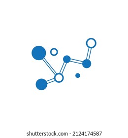 Molecule symbol logo template vector illustration design 