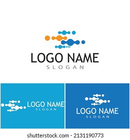 Molecule symbol logo template vector illustration design 