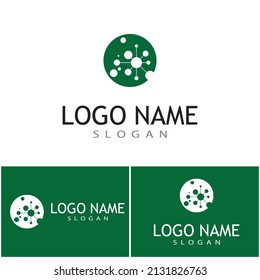 Molecule symbol logo template vector illustration design 