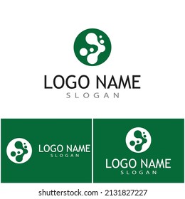 Molecule symbol logo template vector illustration design 