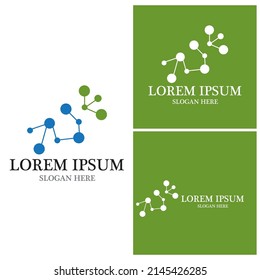 Molecule symbol logo template vector illustration design 