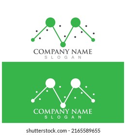 Molecule symbol logo template vector illustration design 