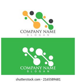 Molecule symbol logo template vector illustration design 