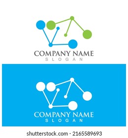Molecule symbol logo template vector illustration design 