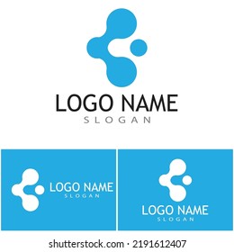Molecule symbol logo template vector illustration design 