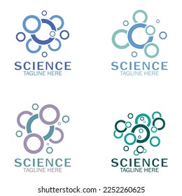Molecule symbol logo template vector illustration,Neuron logo or nerve cell logo design 