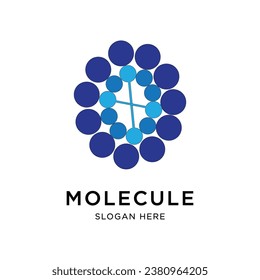 Molecule symbol logo template vector illustration design 