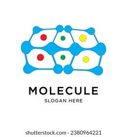 Molecule symbol logo template vector illustration design 