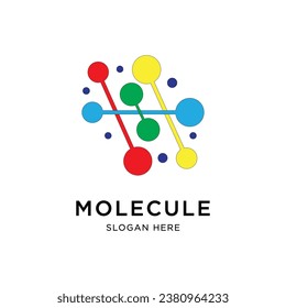 Molecule symbol logo template vector illustration design 