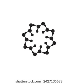 Molecule symbol logo template vector illustration design 