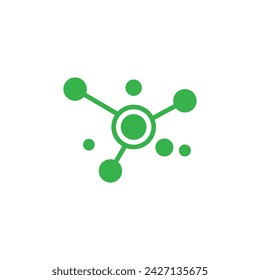 Molecule symbol logo template vector illustration design 