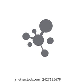 Plantilla de logotipo de símbolo de molécula vector ilustración diseño 