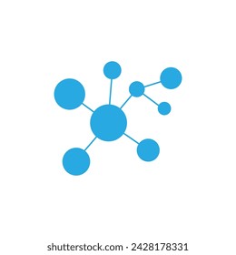 Molecule symbol logo template vector illustration design 