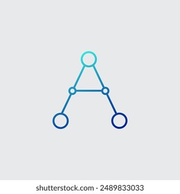 Molecule symbol logo template vector illustration design on white background