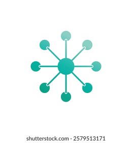 Molecule symbol logo template vector illustration design 